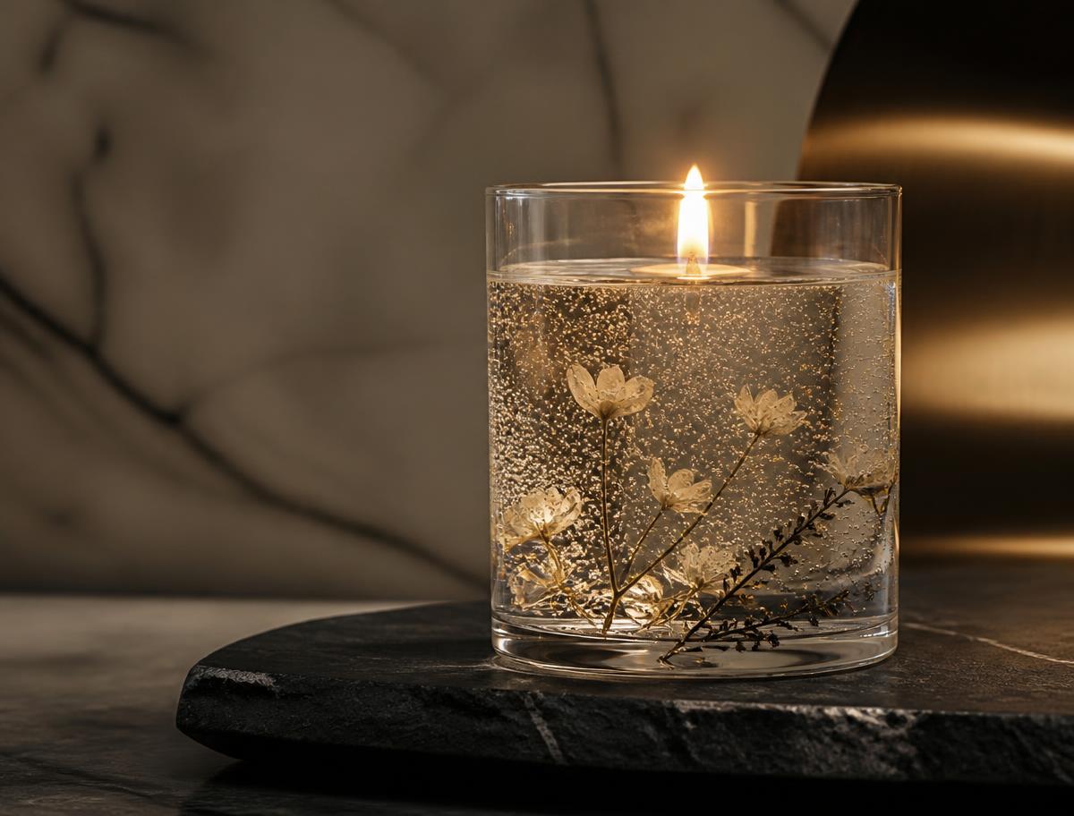 Gel Glass Candles